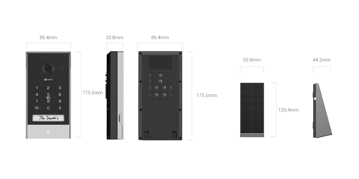 EZVIZ EP7 Videocitofono smart connesso con pannello solare EZVIZ EP7 Videocitofono smart connesso con pannello solare